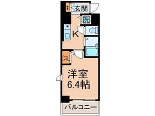 ﾌﾟﾚｻﾝｽ京都烏丸御池Ⅱ（８０１）の物件間取画像